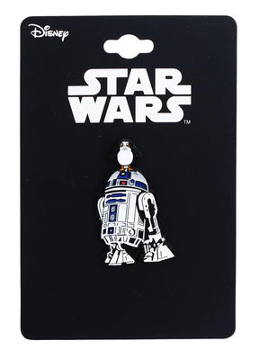 Star Wars: The Last Jedi R2-D2 w/ Porg Enamel Collector Pin | Free Shi