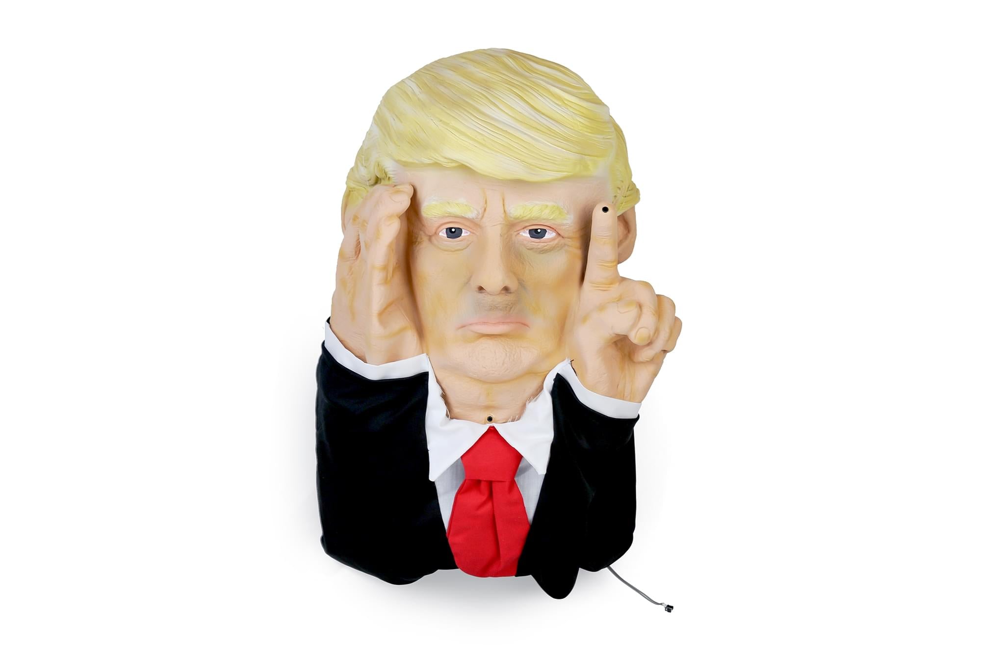 Scary Peeper Tapping President Donald Trump Halloween Decoration , 16.5 Inches