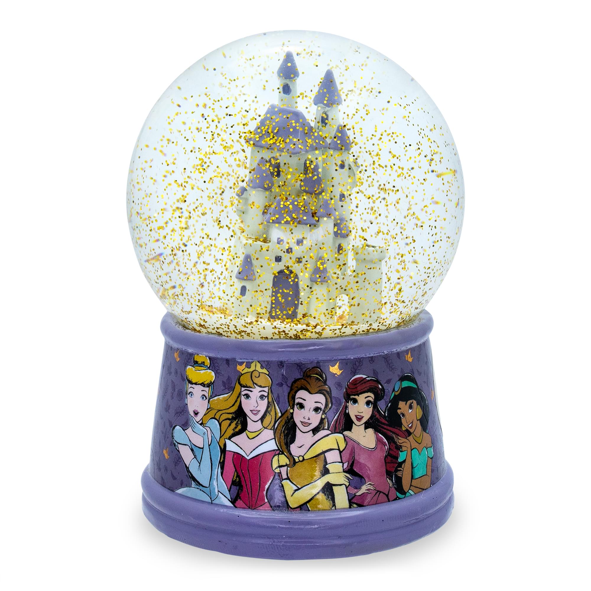 Disney Princess Castle Light-Up Snow Globe , 6 Inches Tall