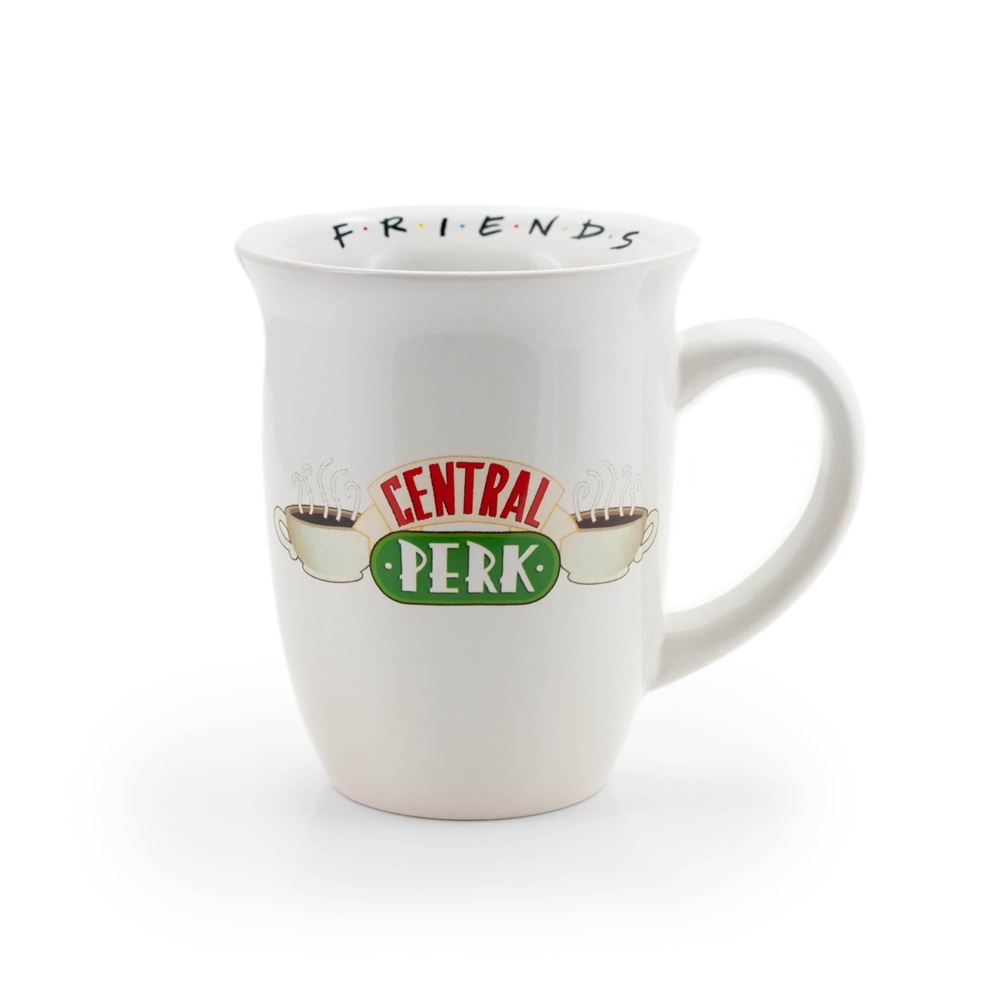 Friends Central Perk Flared Rim Collectible Ceramic Coffee Mug , Holds 16 Ounces