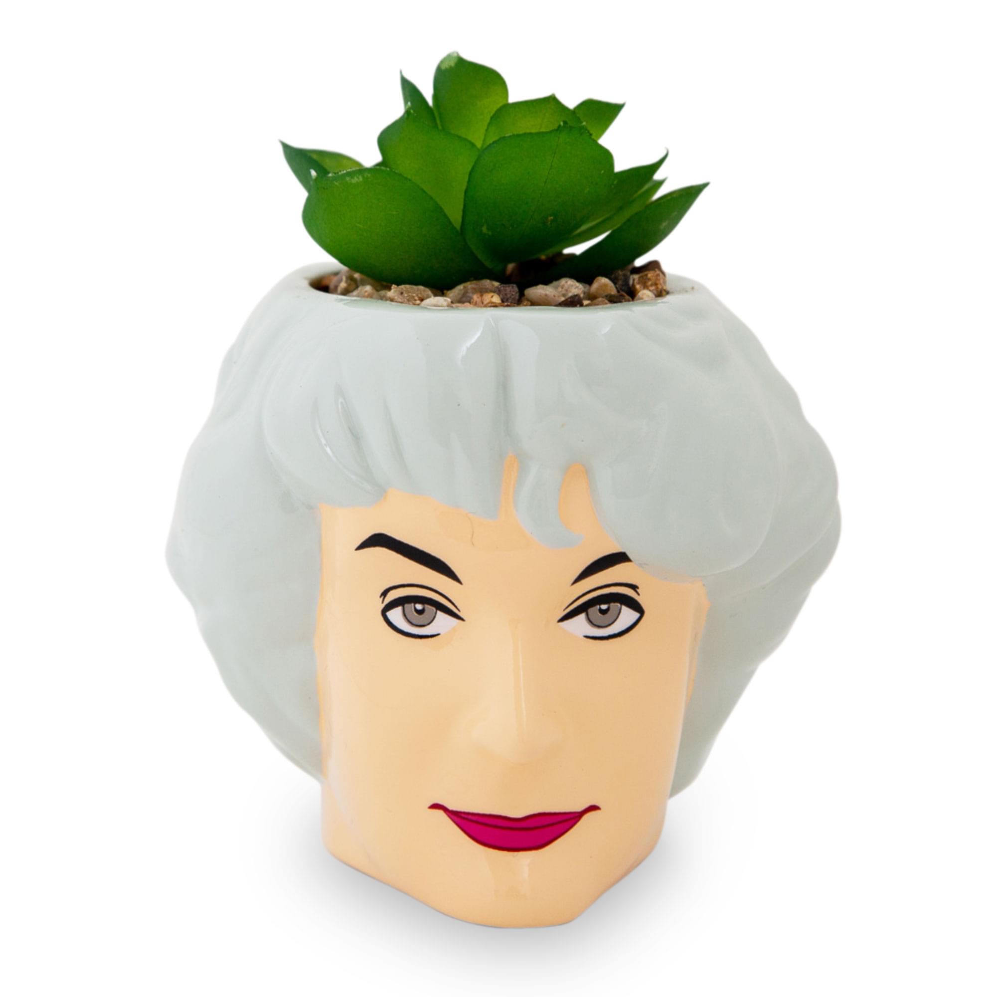 The Golden Girls Dorothy 3 Ceramic Mini Planter With Artificial Succulent