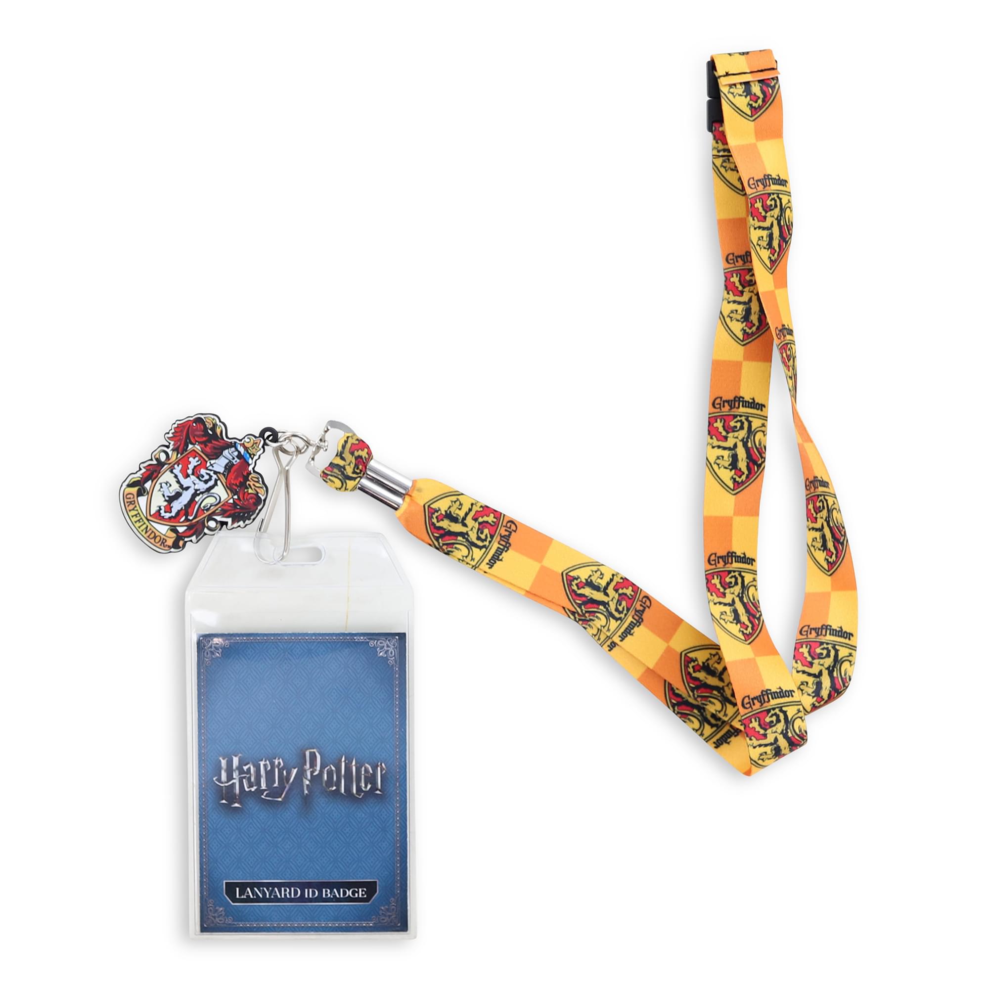 Harry Potter Lanyard With Badge Holder And Charm Gryffindor