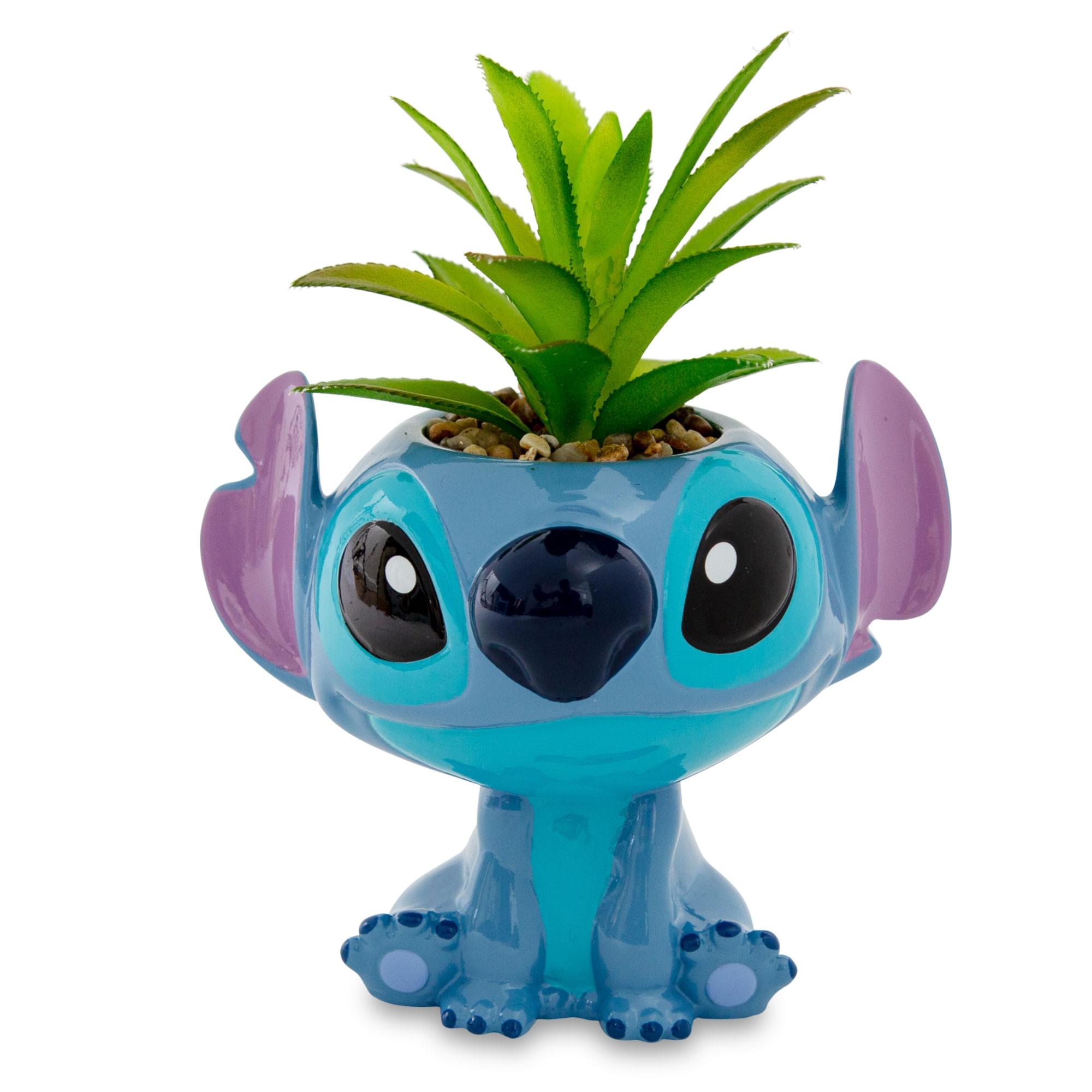 Disney Lilo & Stitch Full Body 5 Ceramic Planter With Artificial Succulent