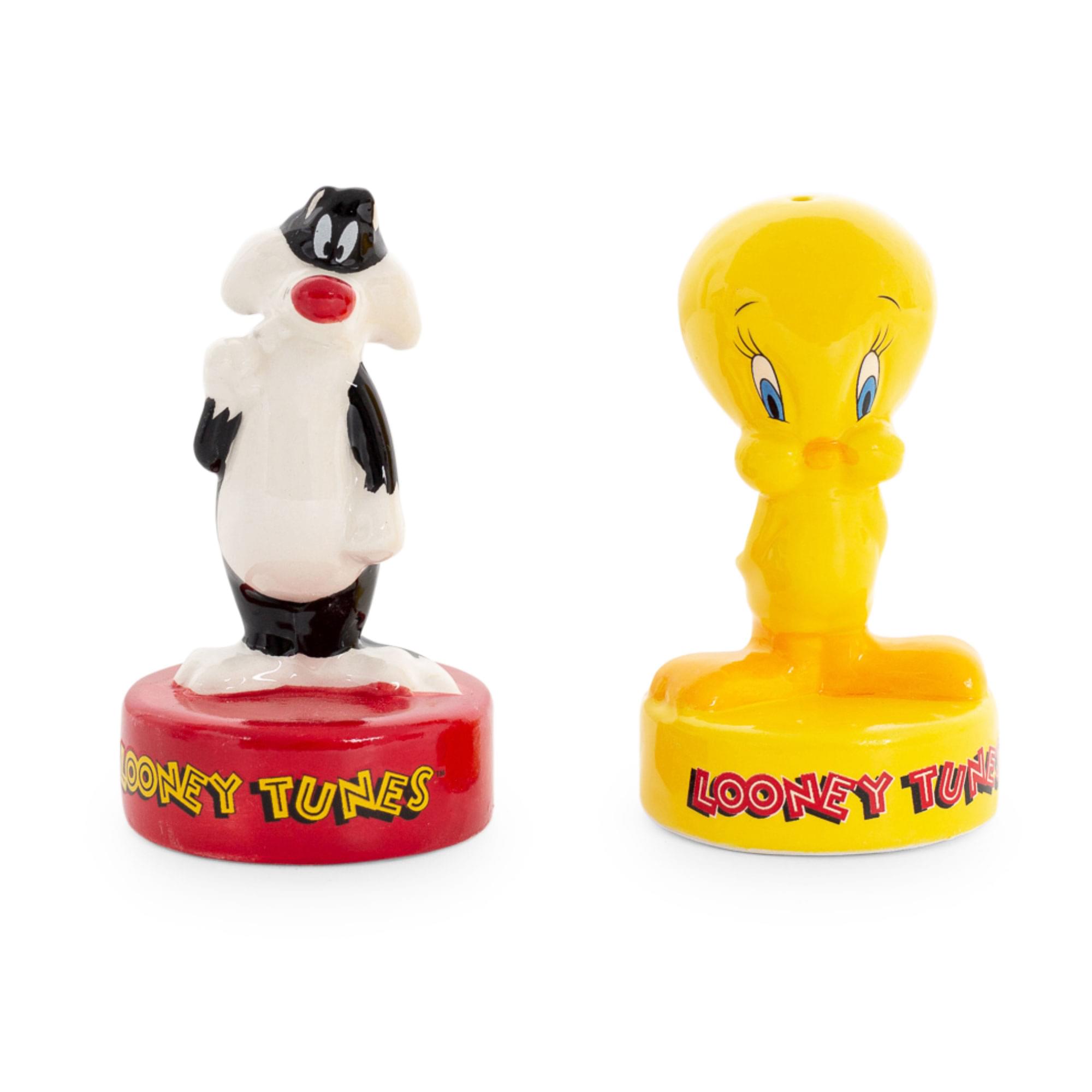 Looney Tunes Sylvester And Tweety Ceramic Salt And Pepper Shakers , Set Of 2