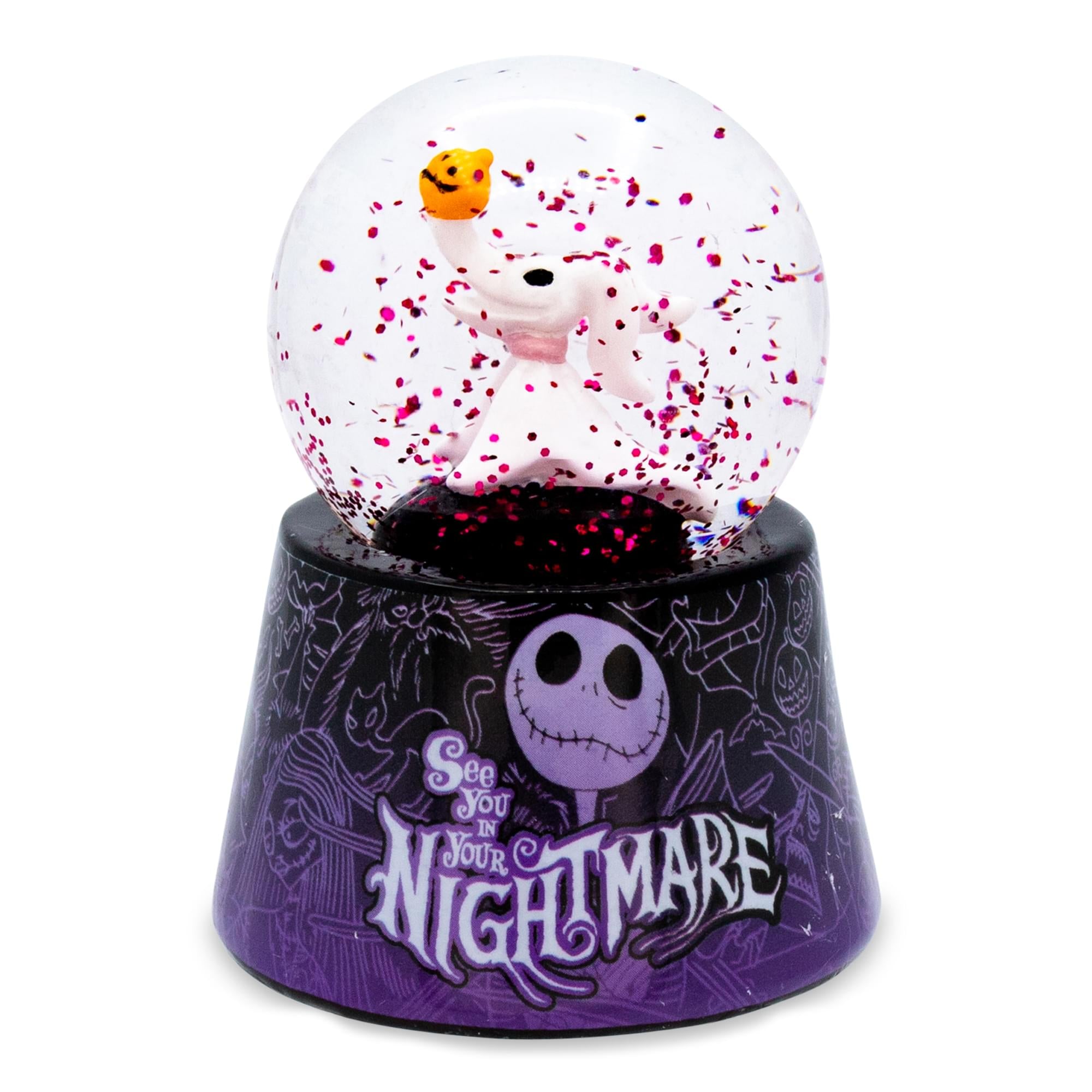 Disney The Nightmare Before Christmas Zero 3 Mini Light-Up Snow Globe