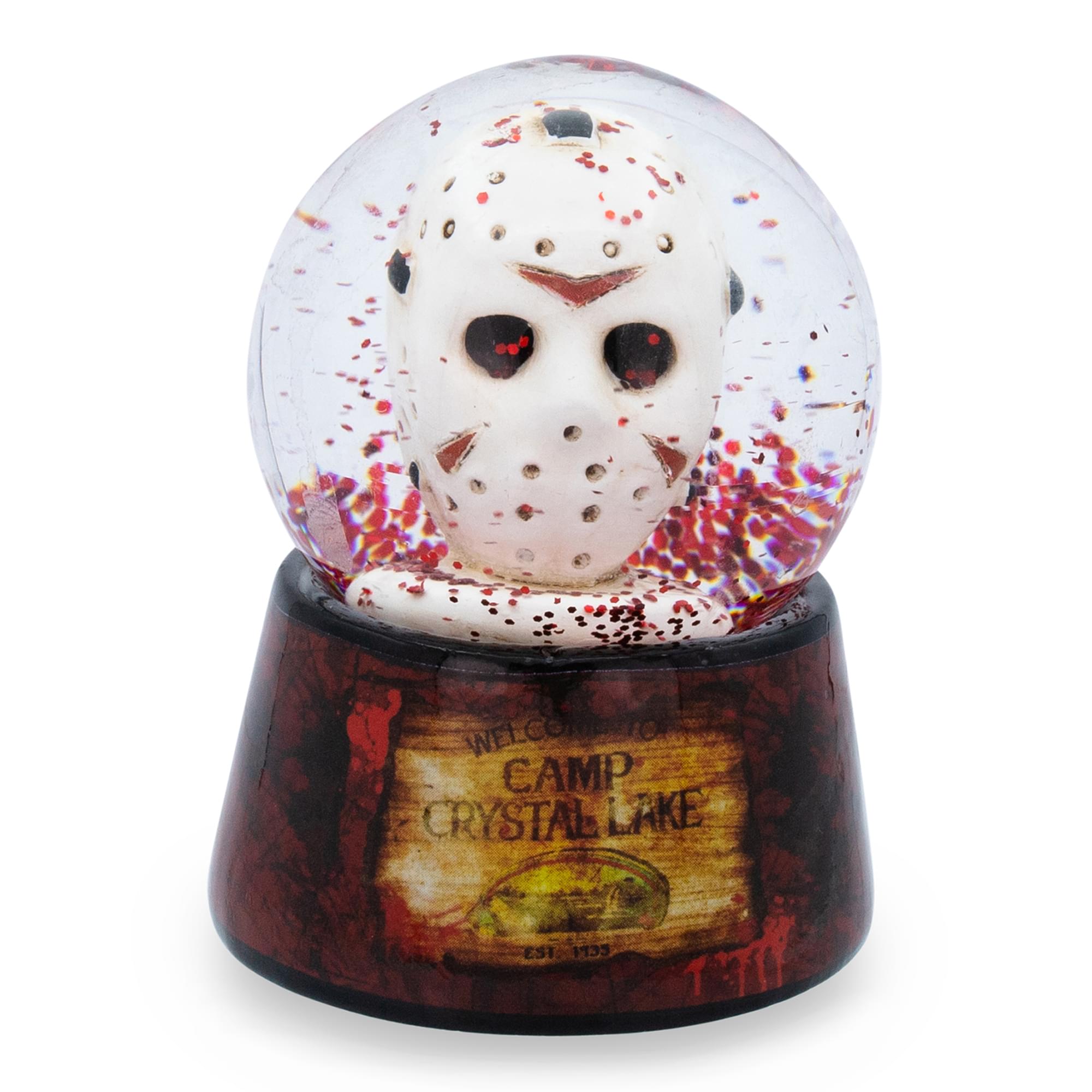 Friday The 13th Jason's Mask Mini Snow Globe , 3 Inches Tall