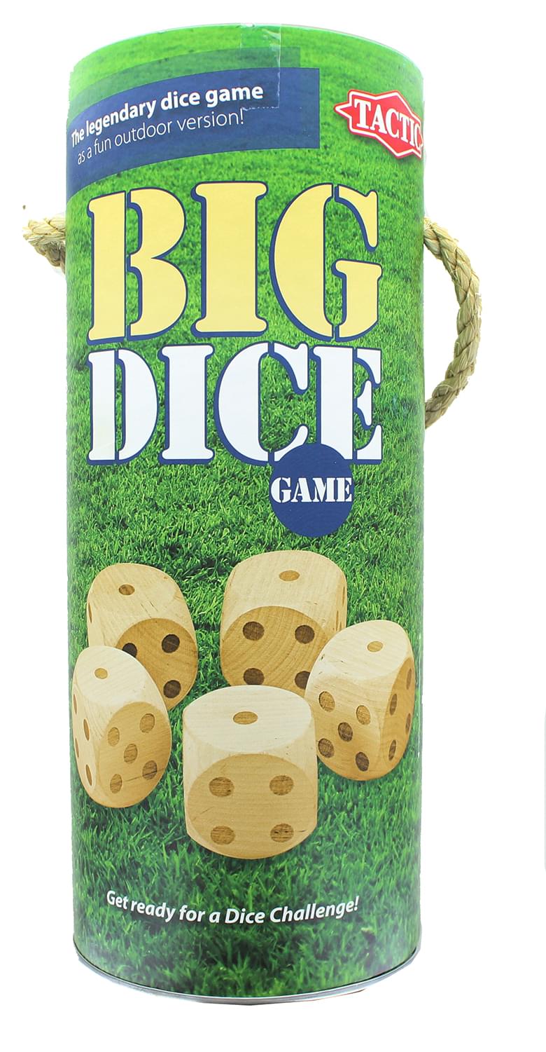 Big Dice , Outdoor Wooden Dice Game , For 2 Or More Players