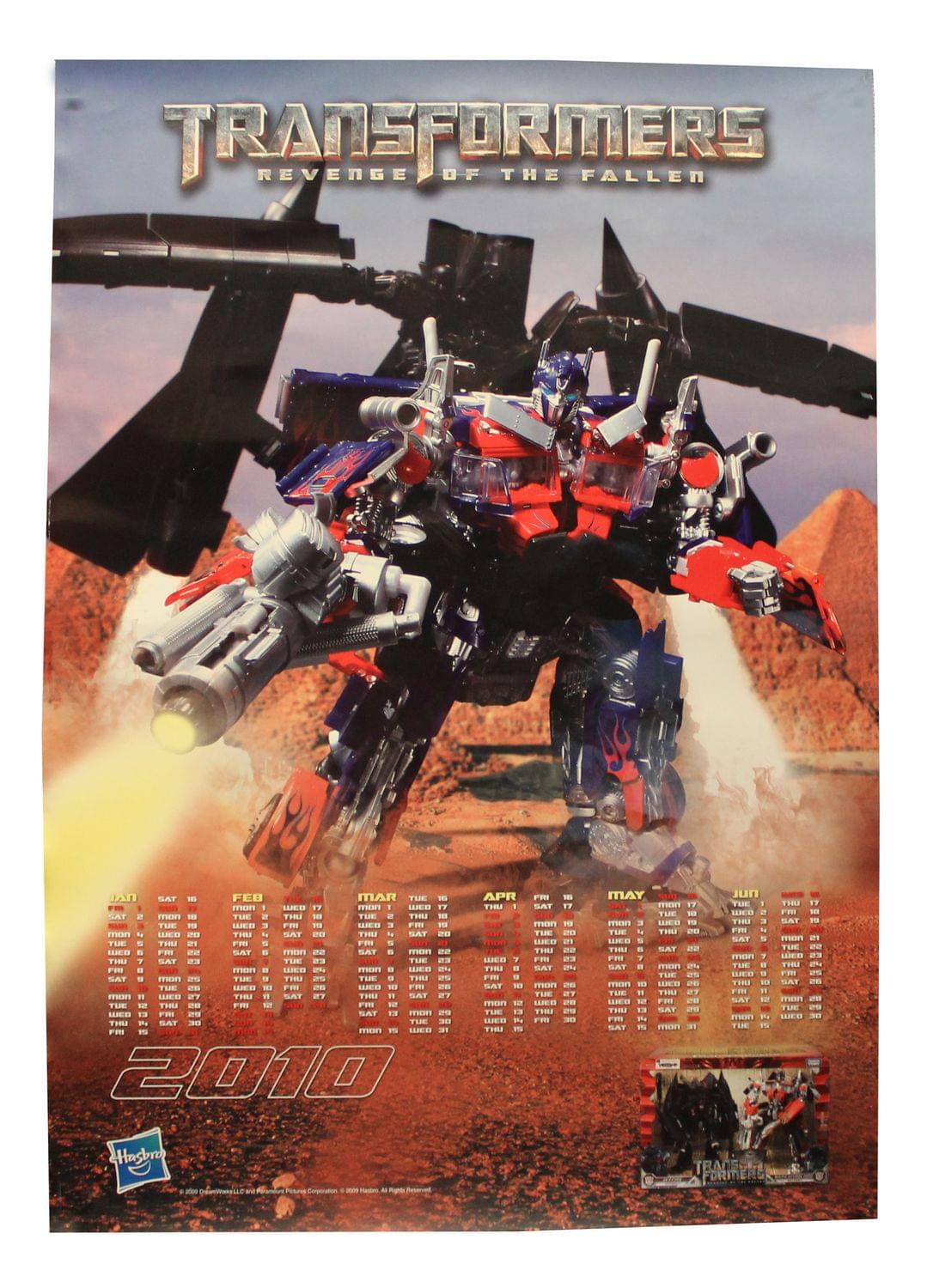 Transformers: Revenge Of The Fallen 2010 Poster Calendar