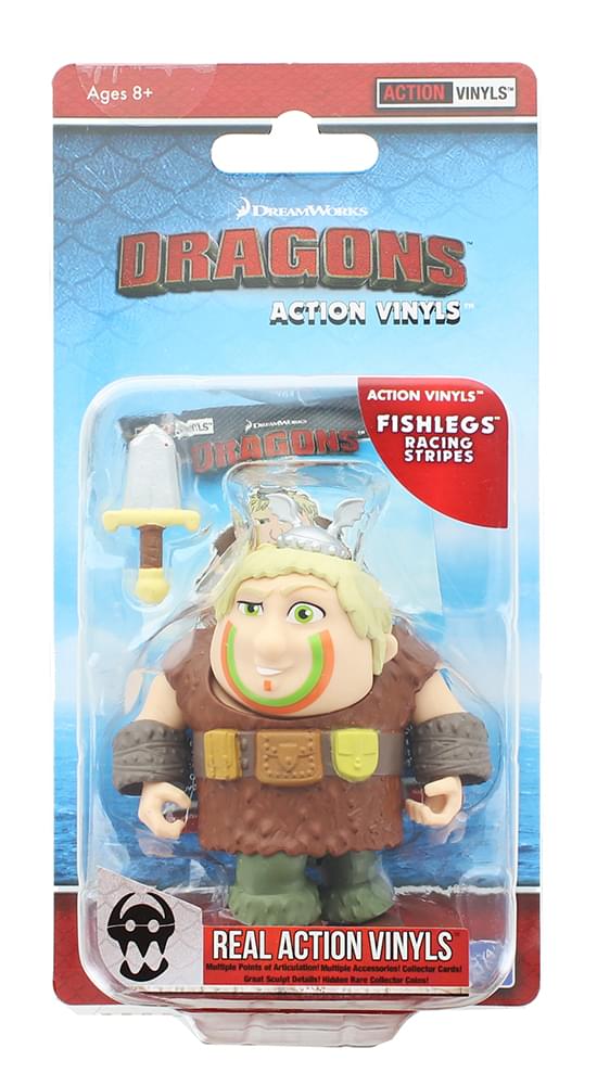How To Train Your Dragon 3.25 Action Vinyl: Fishlegs (Racing Stripes)