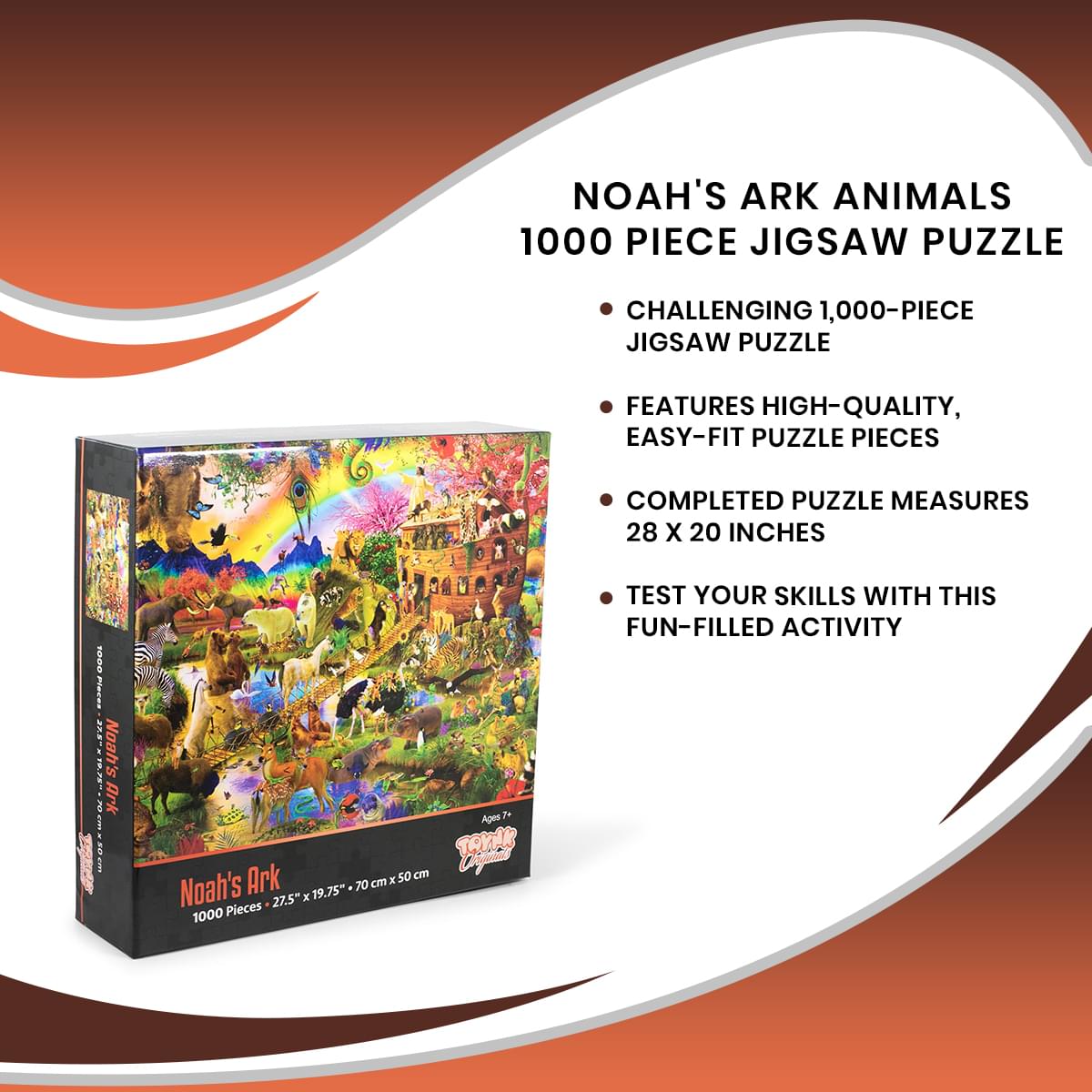 Noah S Ark 1000 Piece Jigsaw Puzzle Free Shipping Toynk Toys