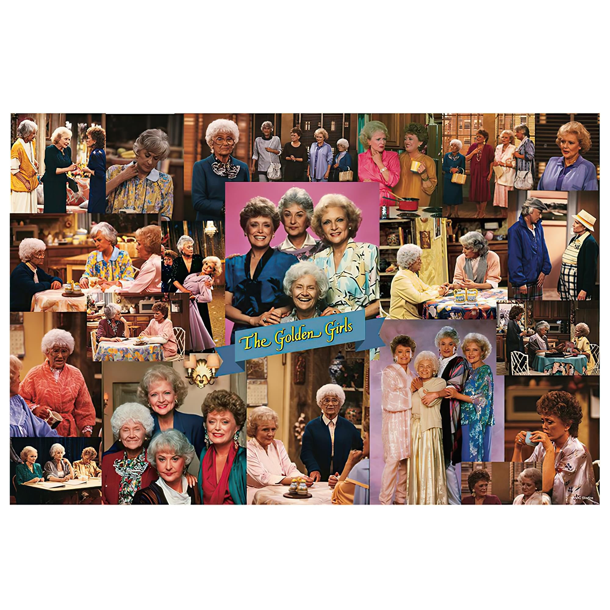 Golden Girls Collage '80s Puzzle For Adults And Kids , 1000 Piece Jigsaw Puzzle