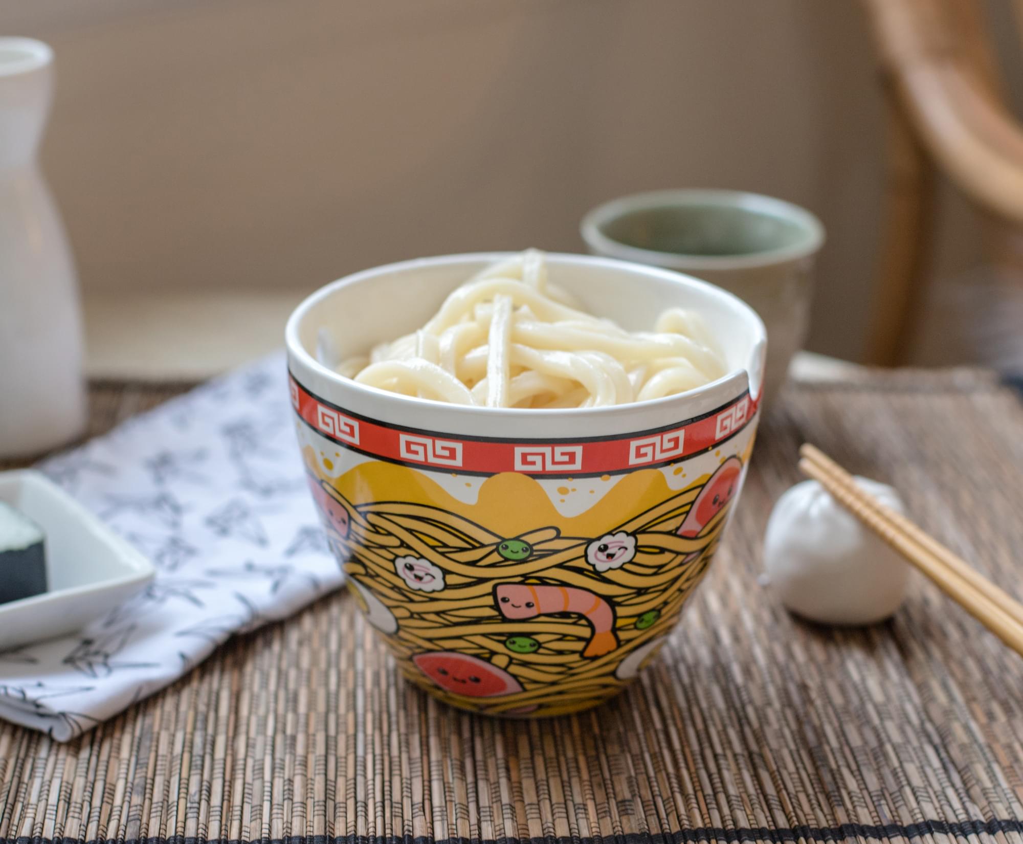 Anime Ramen Bowl With Chopsticks / Ramen Bowl With Chopsticks Gifts