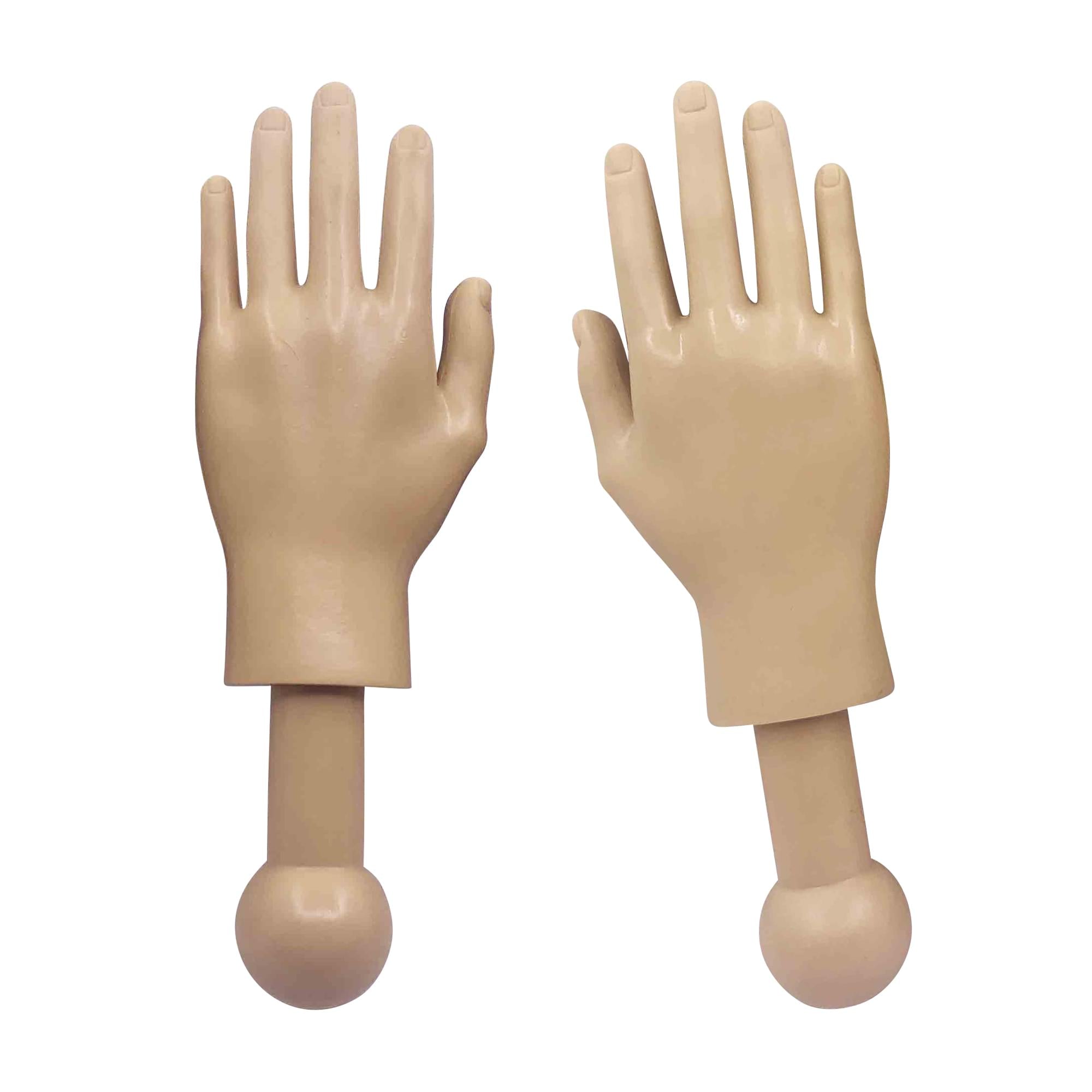 Tiny Hands 4.5 Novelty Toys , Left And Right Hands, Beige