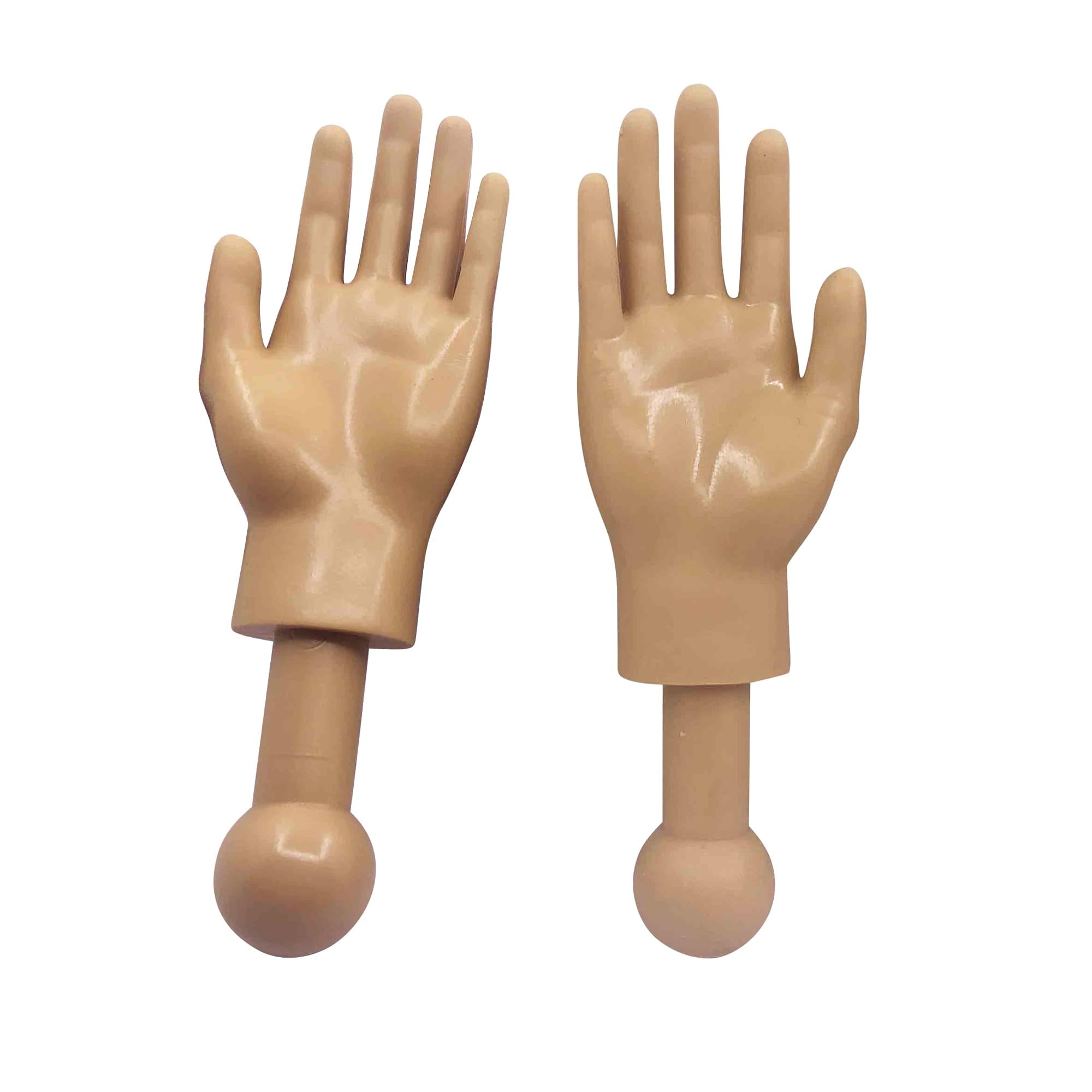 Tiny Hands 4.5 Novelty Toys , Left And Right Hands, Tan