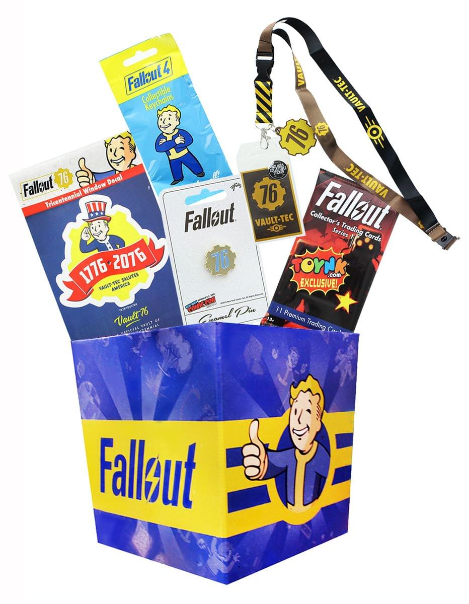 Fallout Collectibles LookSee Mini Collectors Box , Lanyard, Keychain, Pin, Cards & More