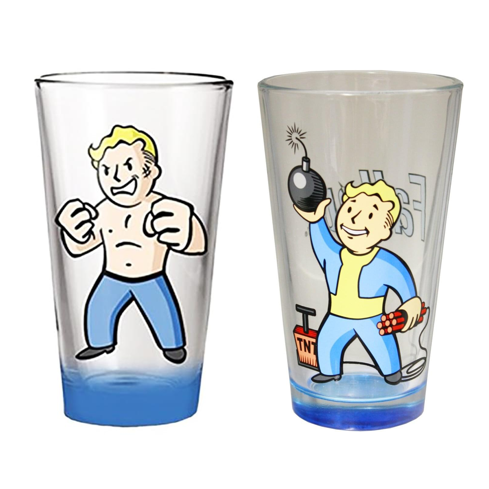 Fallout 16Oz Pint Glass Set, Set Of 2