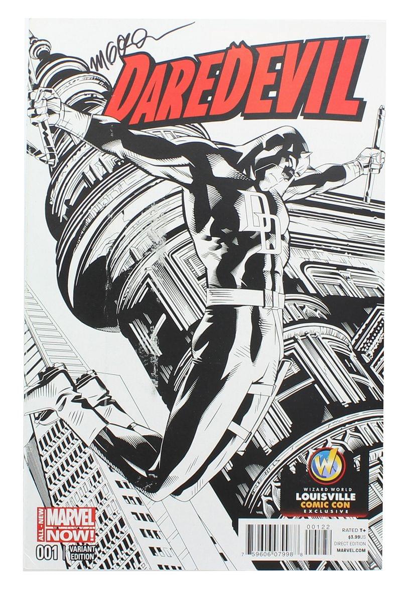 Marvel Comics Daredevil #1 , Louisville Comic Con B&W Cover , AUTOGRAPHED