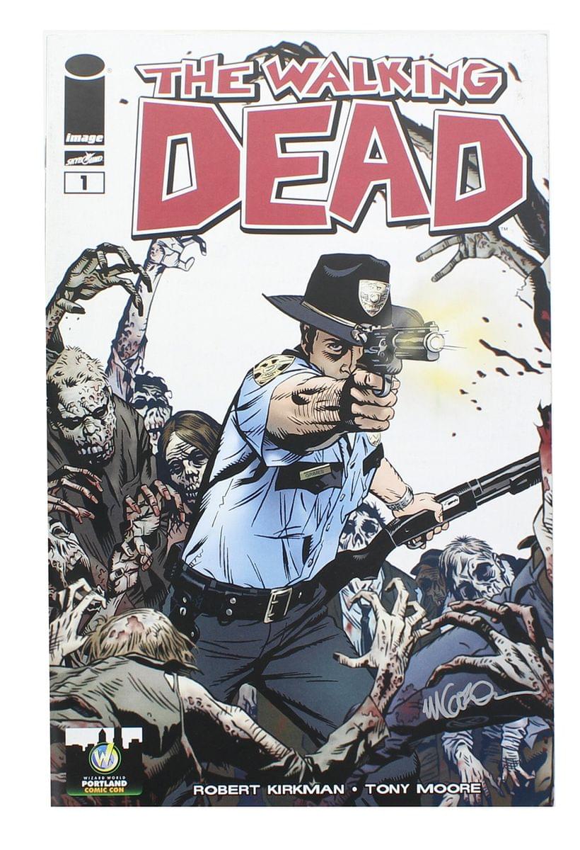 Image Comics The Walking Dead #1 , WW Portland Color Cover , AUTOGRAPHED