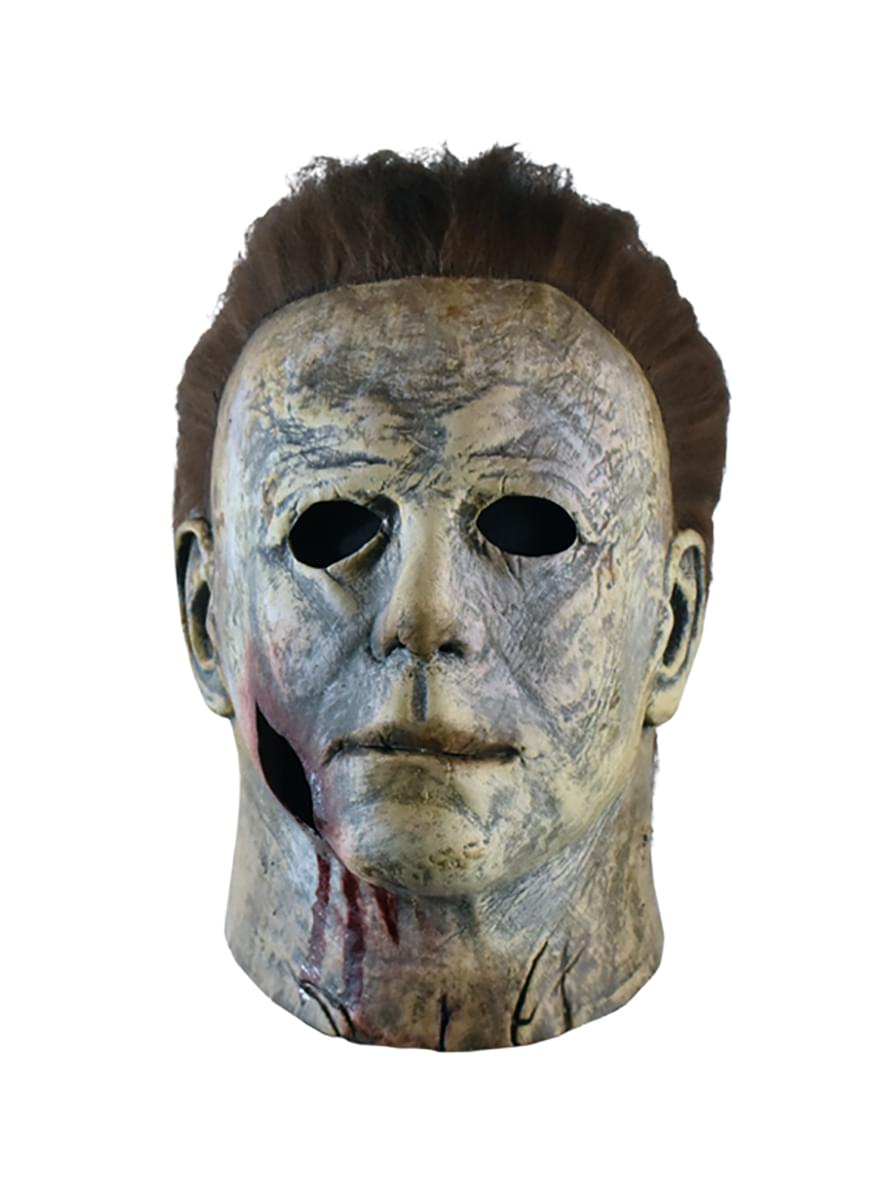 Halloween 2018 Michael Myers Final Battle Adult Latex Costume Mask , Bloody Edition