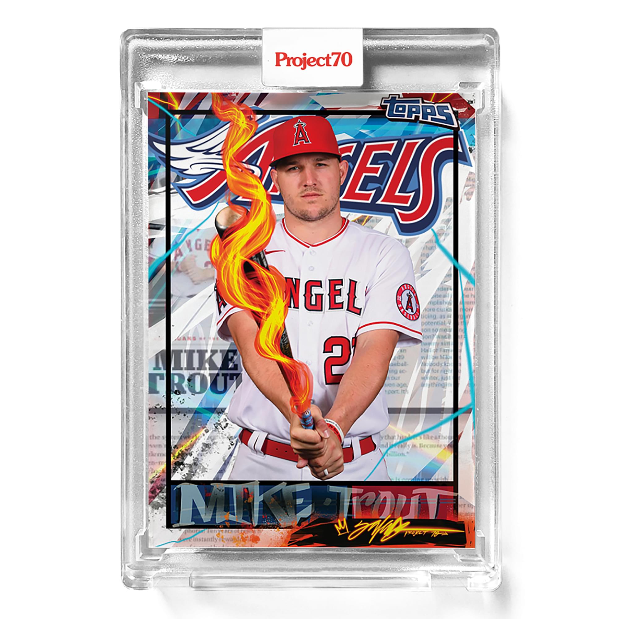 Topps Project 70 Card 582 , Mike Trout By King Saladeen