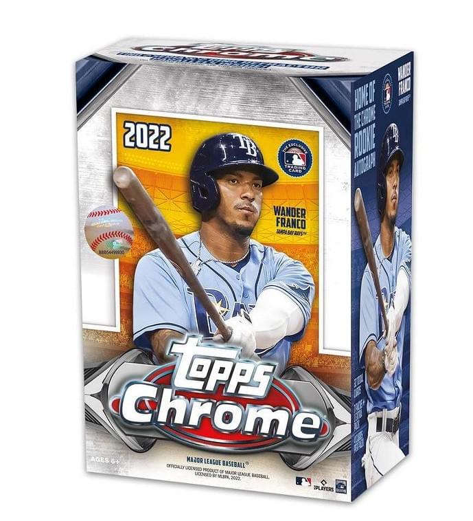 MLB 2022 Topps Chrome Baseball Value Box , 8 Packs