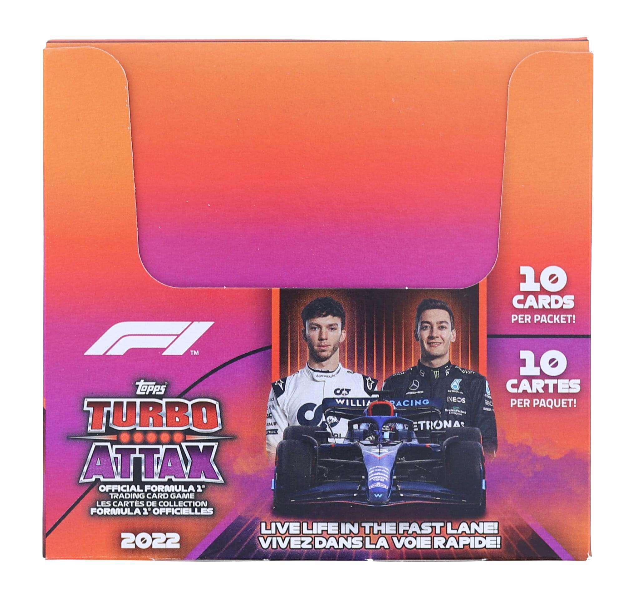 2022 Topps Formula 1 Turbo Attax Display Box , 24 Packs