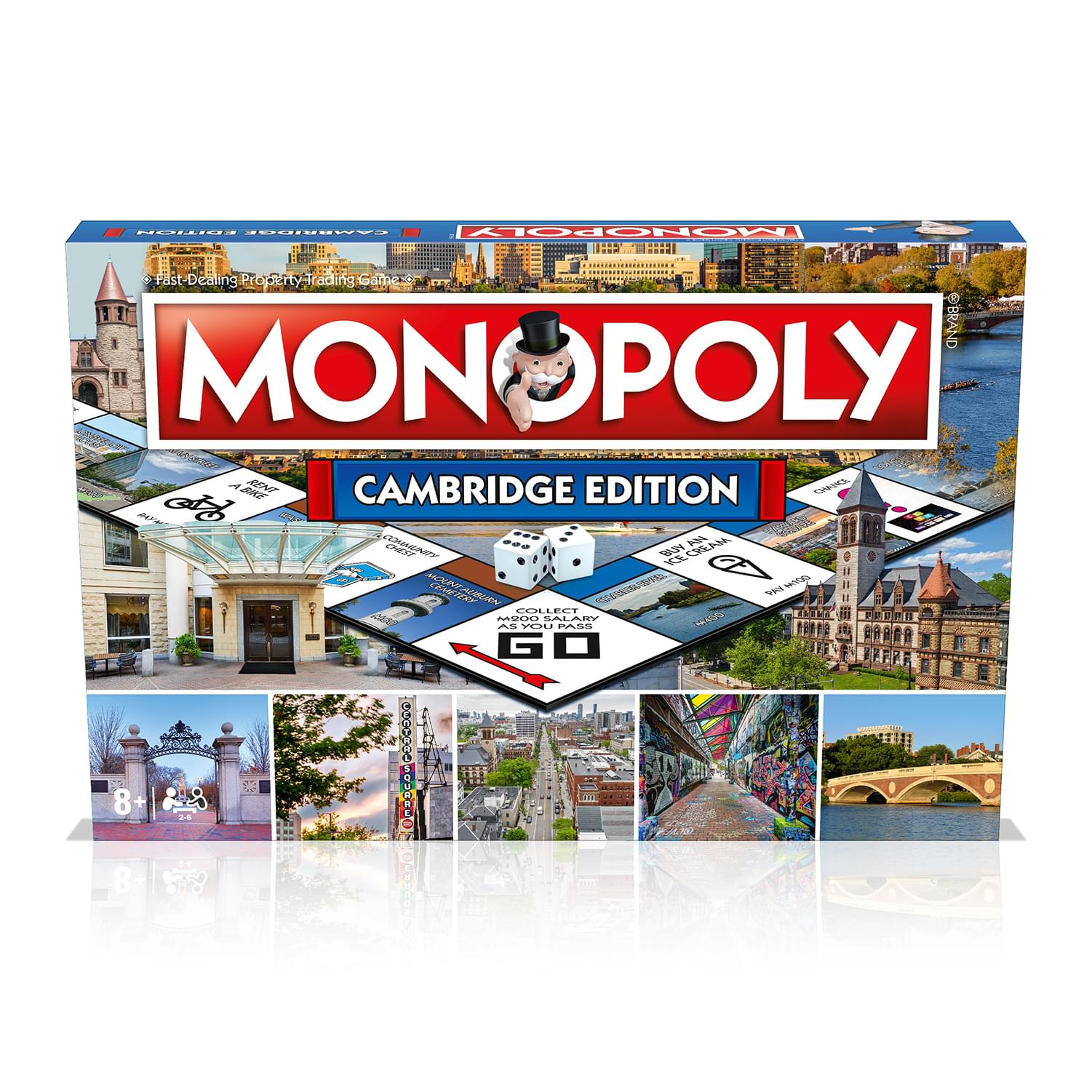 Monopoly Cambridge Edition Family Board Game , 2-6 Players