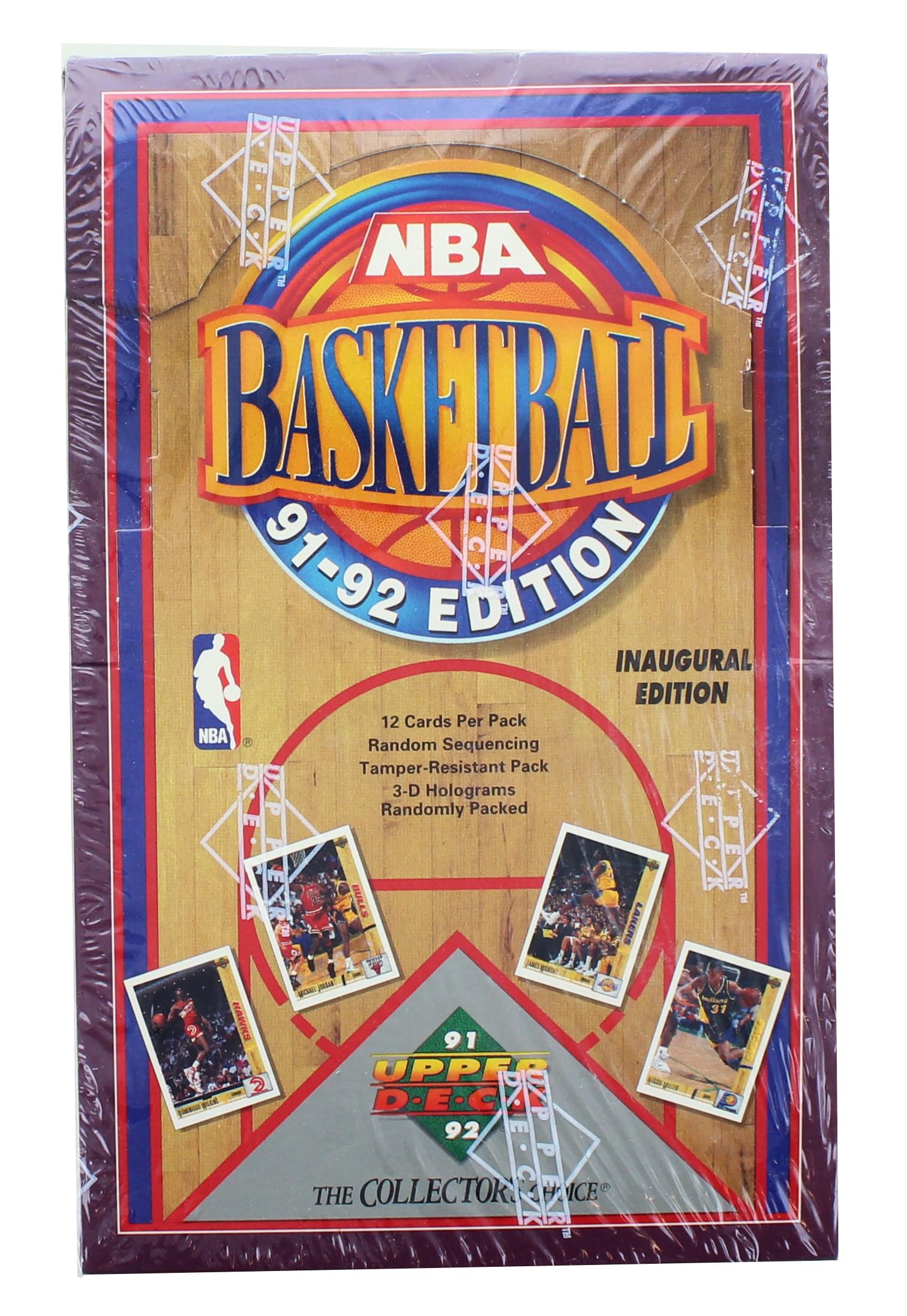 NBA 1991-92 Upper Deck Basketball Sealed Box , 36 Packs