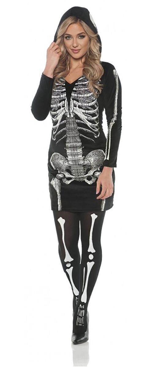 Womens Skeletal Hoodie Dress Costume Free Shipping Toynk Toys 1232