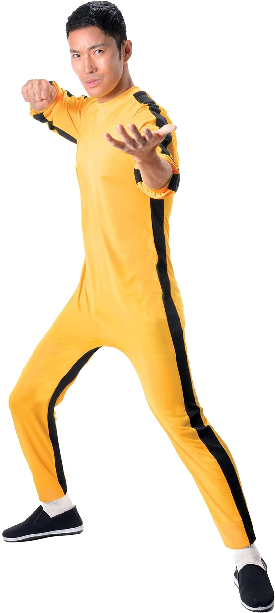 Bruce Lee Yellow Jumpsuit Adult Costume | Free Shipping
