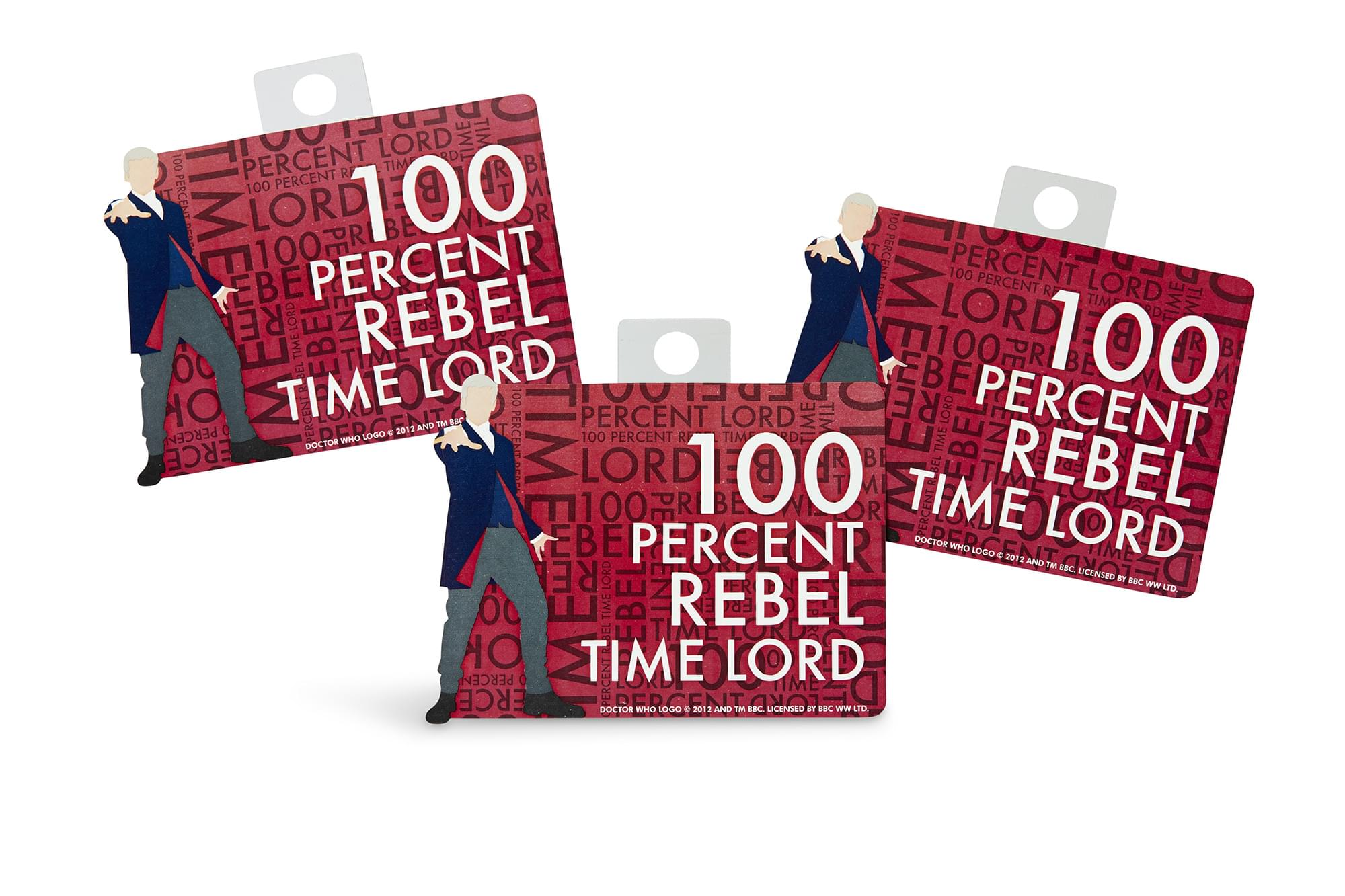Doctor Who Sticker 100% Rebel Time Lord