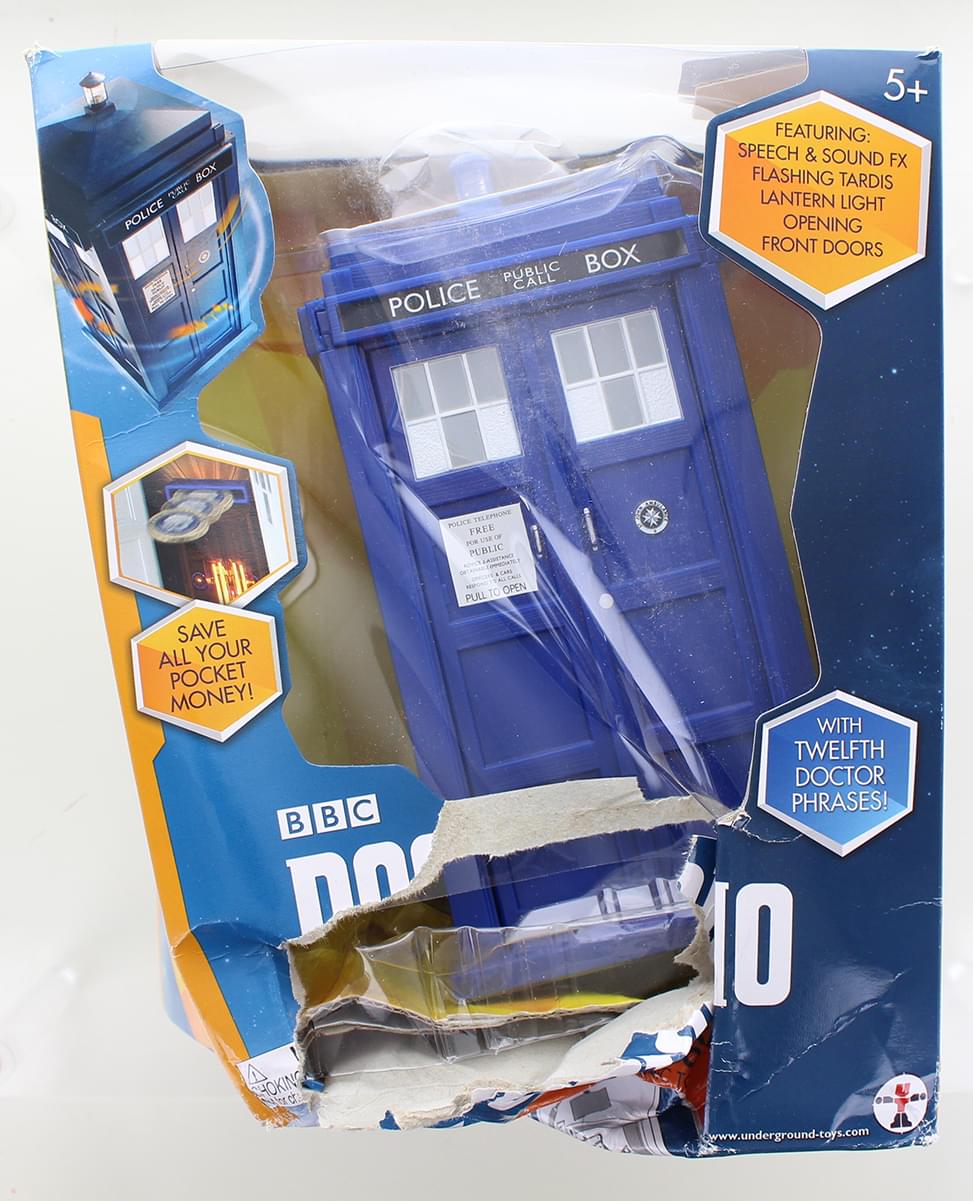 Doctor Who Electronic TARDIS Talking Money Bank , Damaged Box