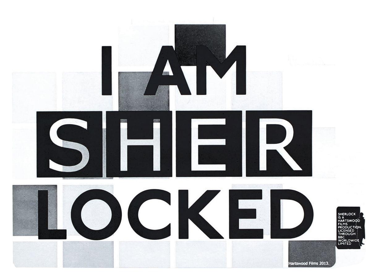 Sherlock Holmes I Am Sher Locked Sticker