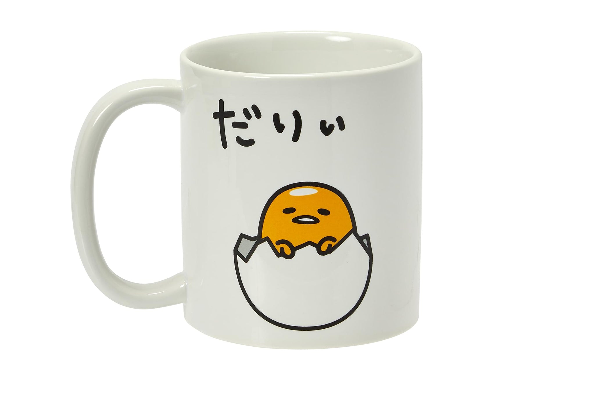 Gudetama Sitting Inside Egg 20oz Ceramic Mug | Free Shipping - Toynk Toys