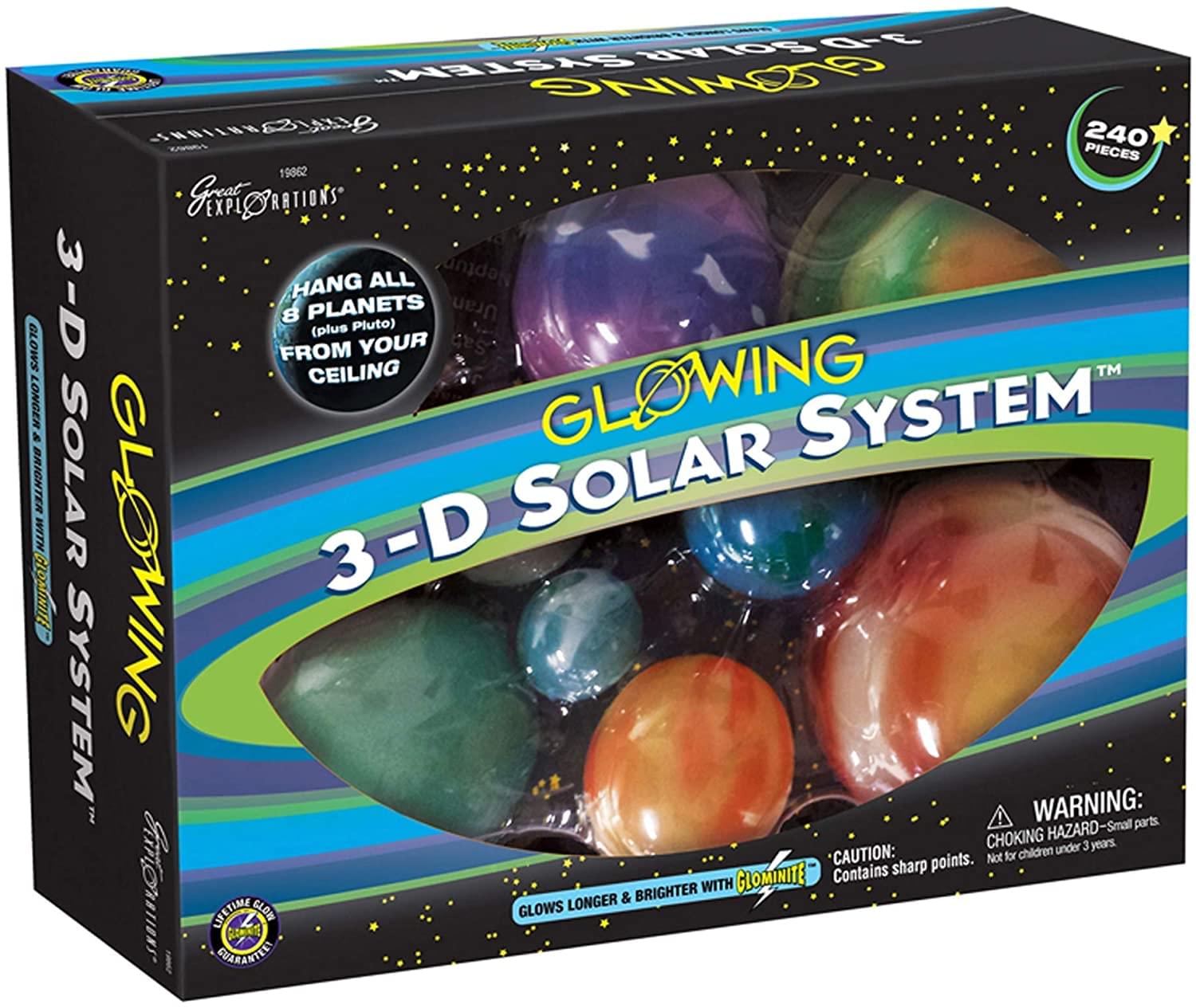 Photos - Educational Toy University Games Great Explorations Glowing 3D Solar System | 240 Pieces UNG-19862-C 