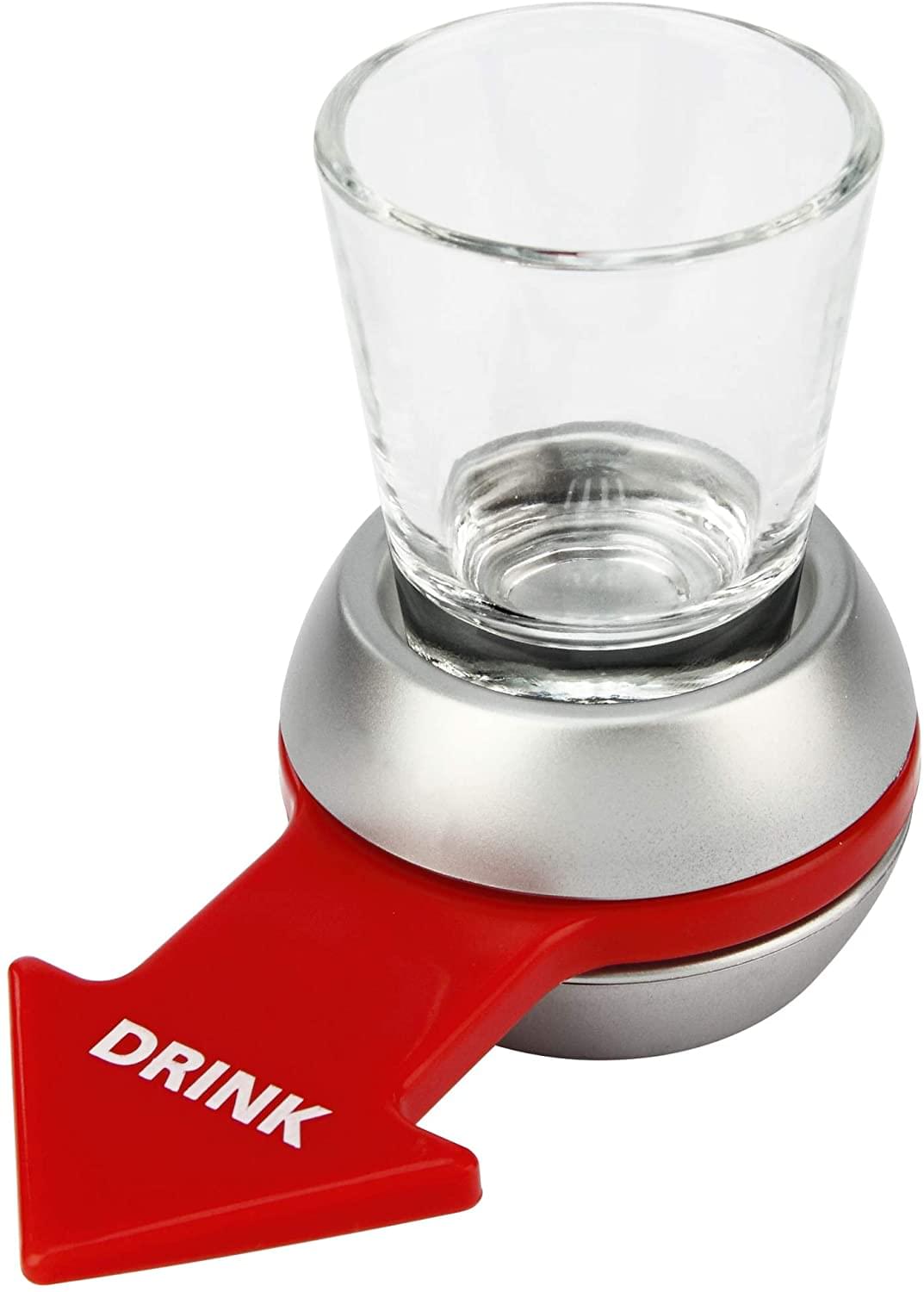 Spin The Shot , Adult Party Drinking Game , Includes 2oz Shot Glass