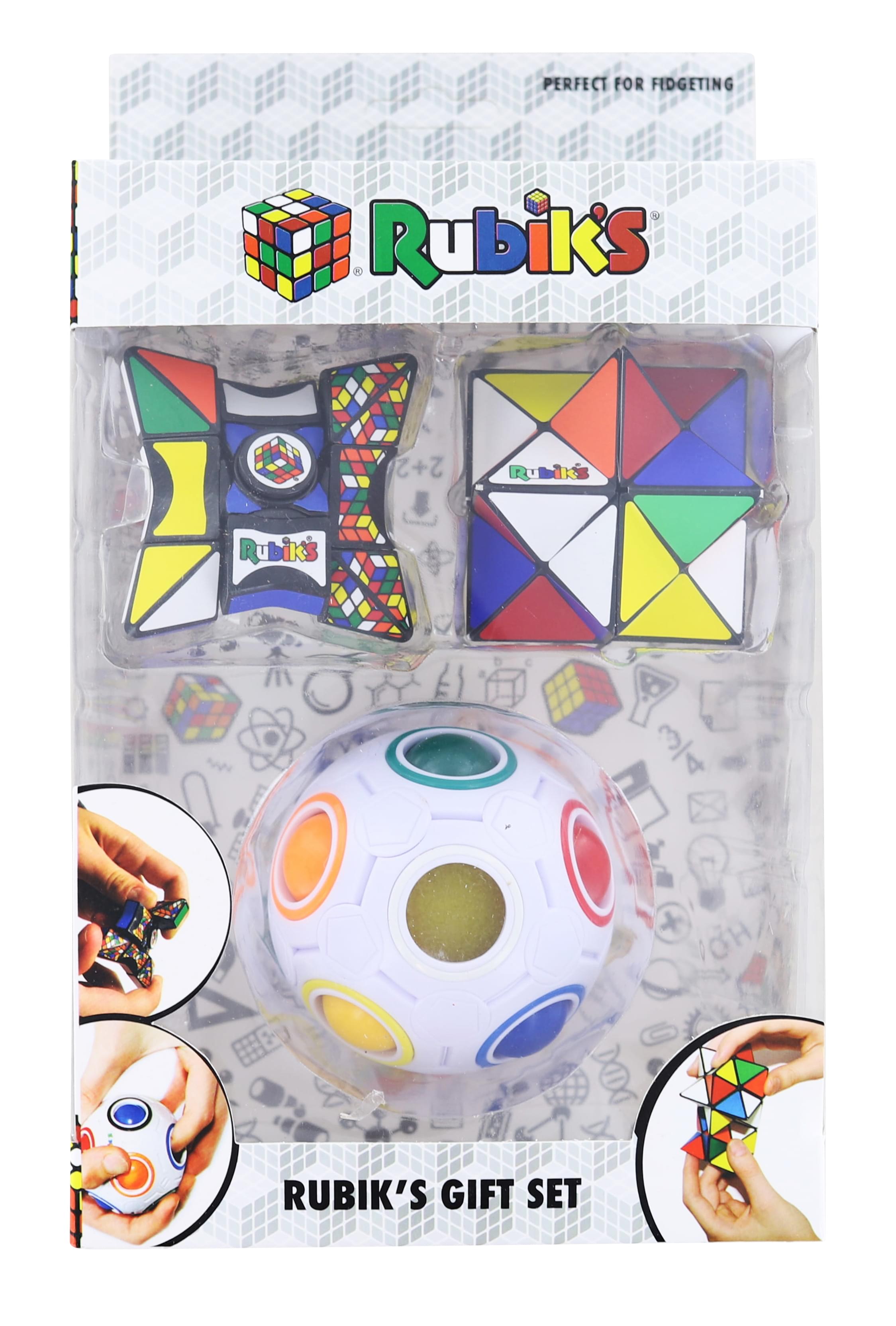 Rubiks 3 Piece Gift Set , Magic Star , Rainbow Ball , Spinner
