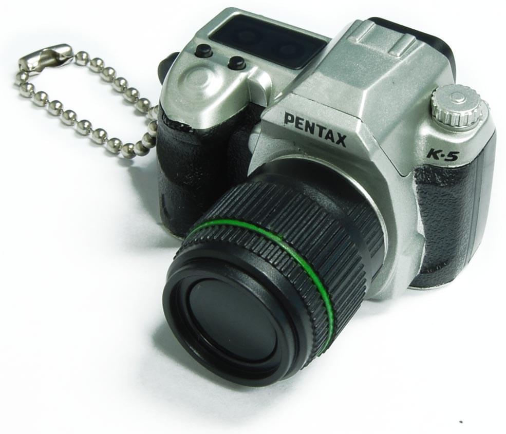 Pentax Capsule Mini Camera Keychain K-5 Limited Silver Camera