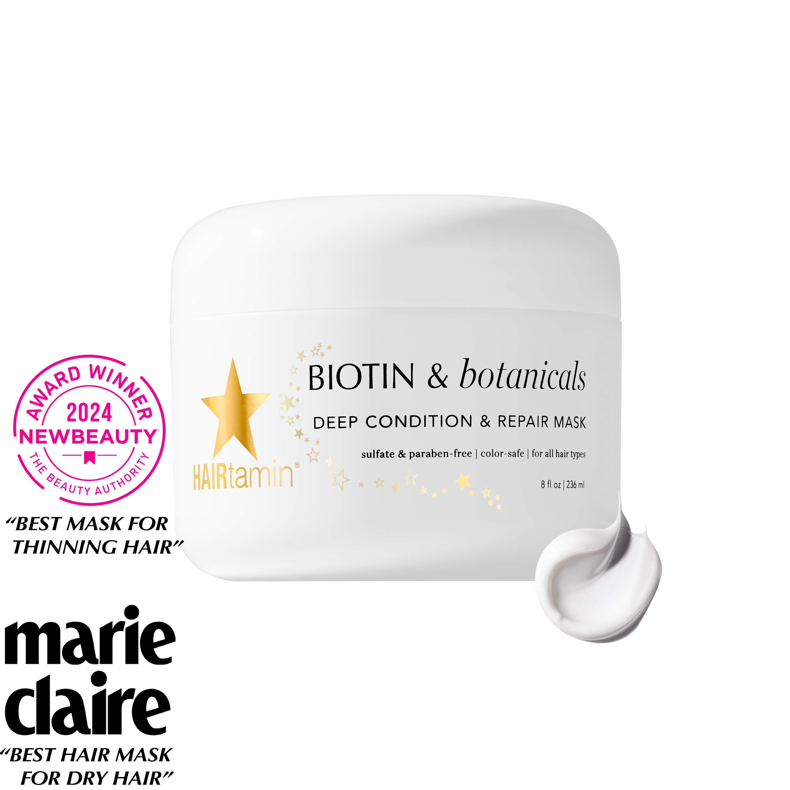 Biotin & Botanicals Deep Condition & Repair Hair Mask - 1 Pack - HAIRtamin product image