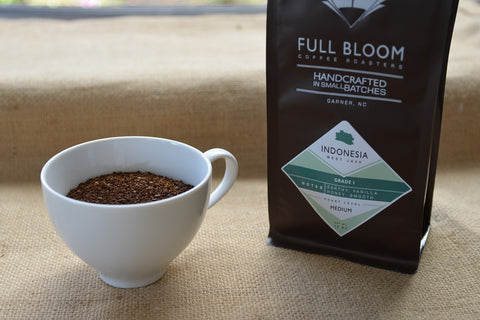 Full Bloom Coffee Grounds for French press