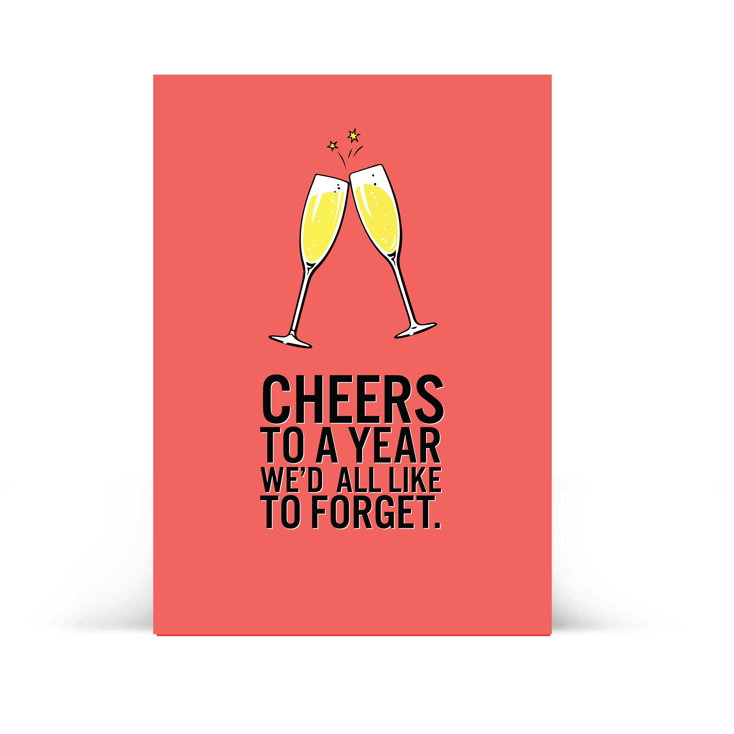 Cheers to a Year Drinkable Card