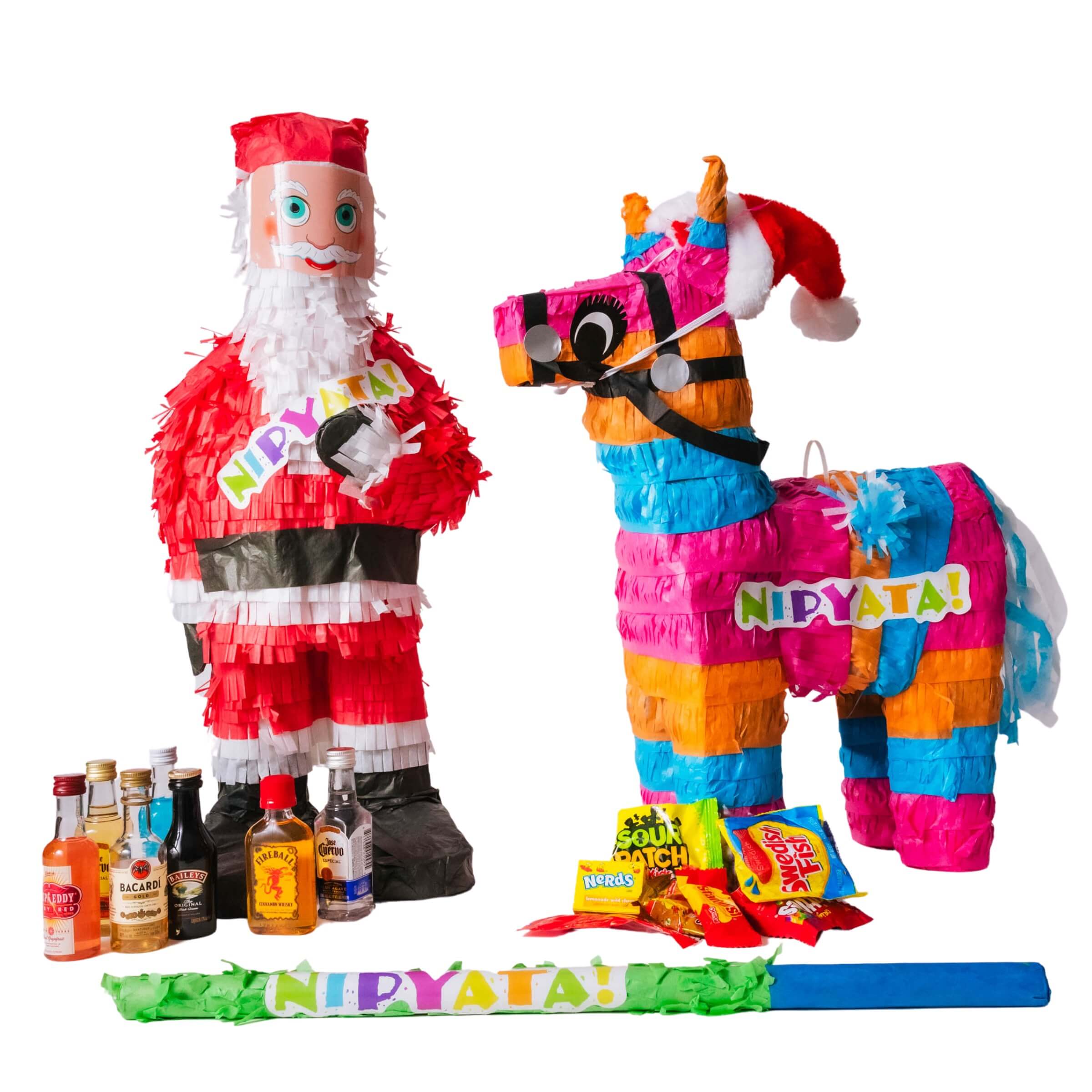 Homebound Holiday Family Fun NIPYATA! Care Package (Includes 2 Pre-loaded Piñatas)