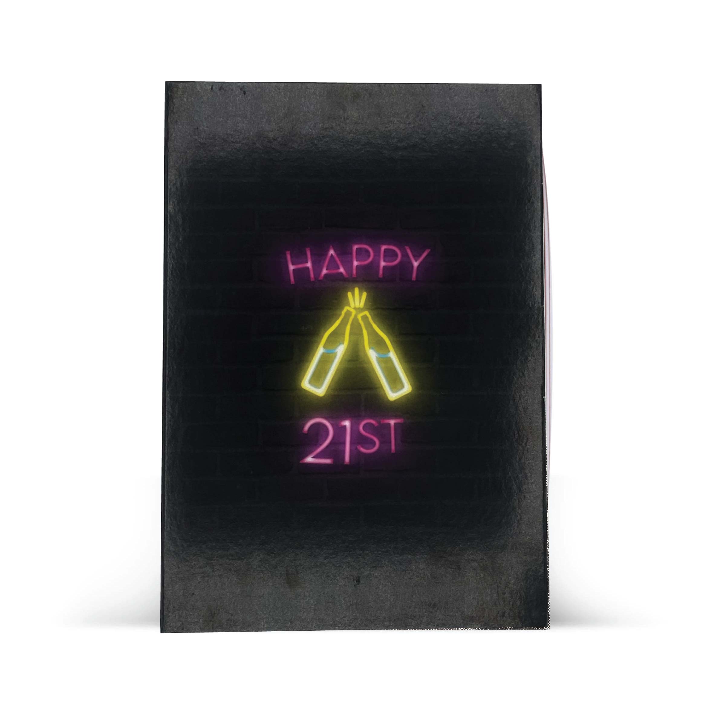 Image of "Happy 21st Birthday!" Drinkable Card® (FREE Ground Shipping)