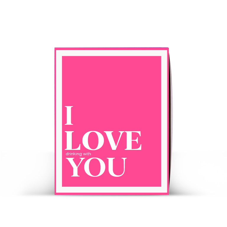 Image of Valentine's Day Card - "I LOVE drinking with YOU" Drinkable Card® (FREE Ground Shipping)
