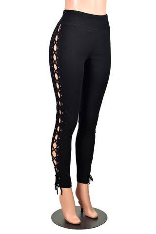 Lace-Up Leggings and Shorts – Deranged Designs