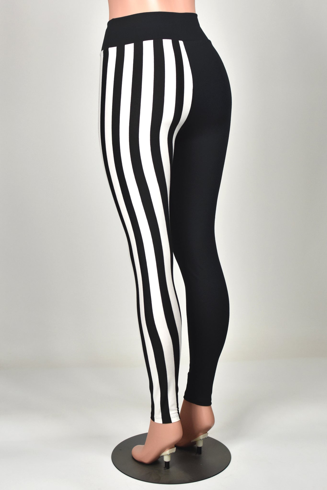 Blackheart Red & Black Stripe Leggings Plus Size | Hot Topic