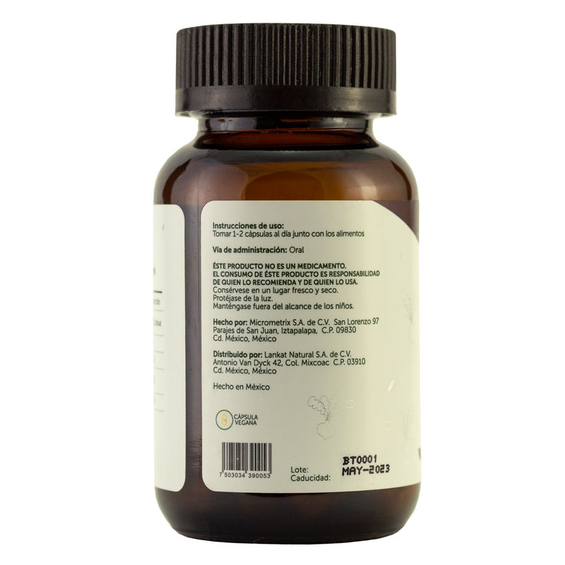 Bioflora, Raíz de Betabel en Cápsulas, 35cap/ 500 mg
