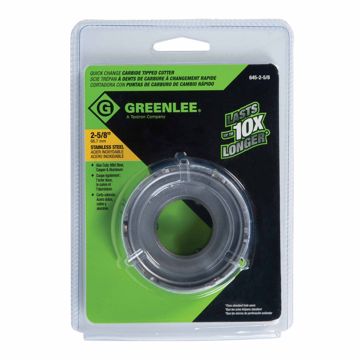 Greenlee 660 Quick Change Stainless Steel Hole Cutter Kit 7 8