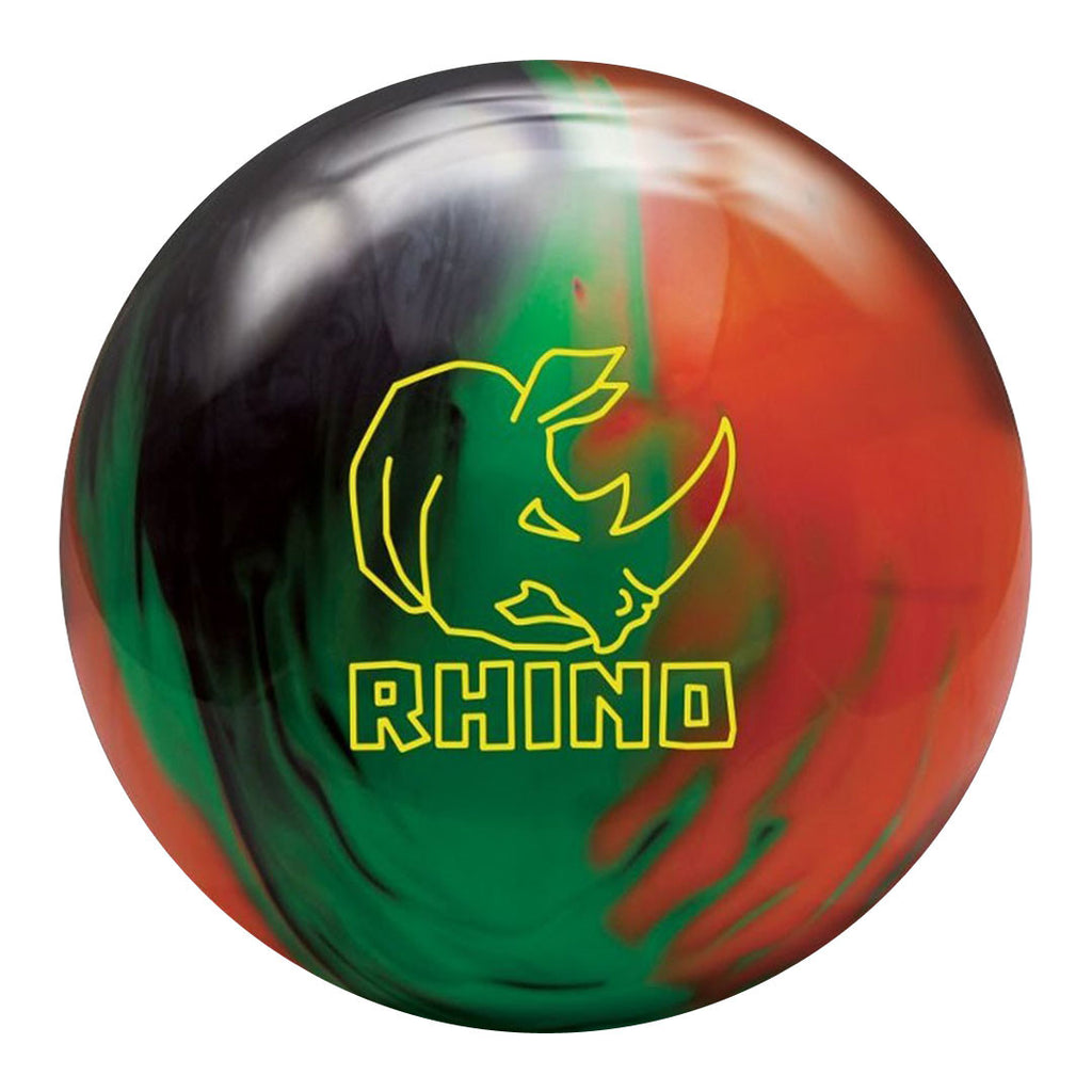 Brunswick Rhino Black Green Orange Bowling Ball The Bowling Universe