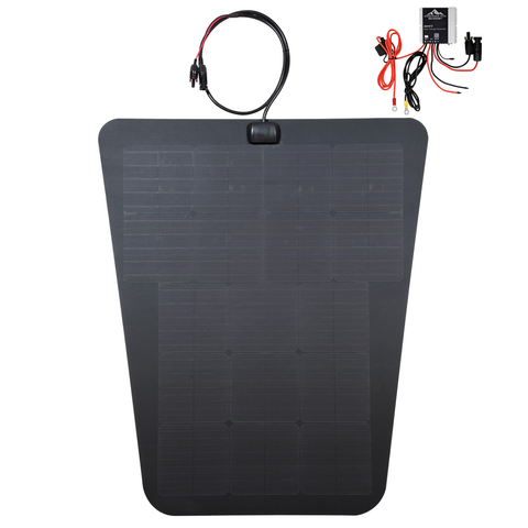 VSS System hood solar panel for 3rd gen toyota tacoma MPPT charge controller semi flexible overland panel
